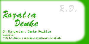 rozalia denke business card